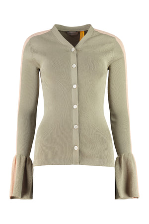 2 Moncler 1952 - Ribbed cotton cardigan-0